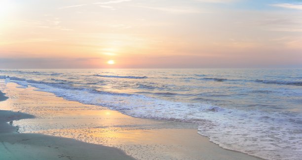 海滩日出-希尔顿黑德，南卡罗来纳州图片下载