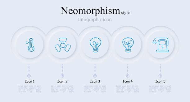 安全能源解决方案说明。可持续能源，如太阳能、风能、水力发电、地热能。新生变形样式。矢量线图标图片下载