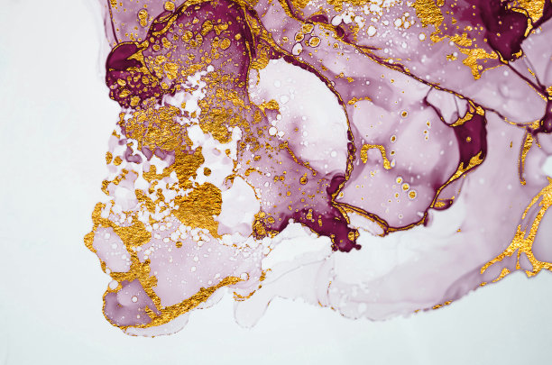 海贝。金大理石。图片下载