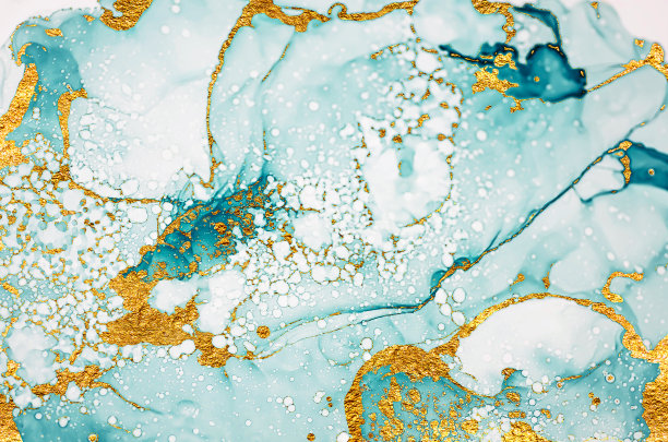 海贝。金大理石。图片下载