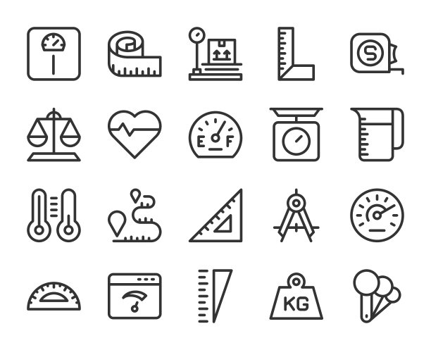 测量-直线图标图片下载