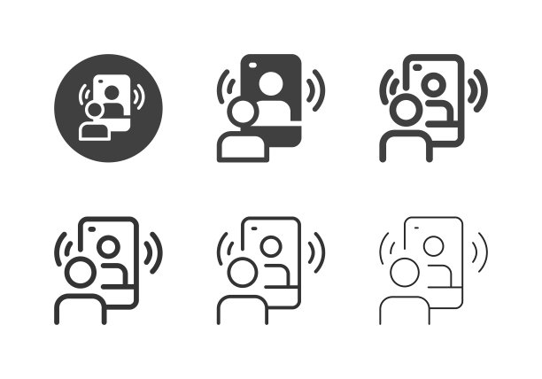 移动视频会议图标-多系列图片下载