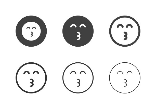 吹口哨的表情符号-多系列图片下载