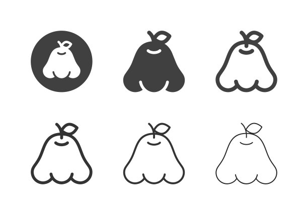 玫瑰苹果图标-多系列图片下载