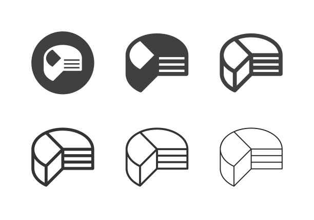 饼图图标-多系列图片下载