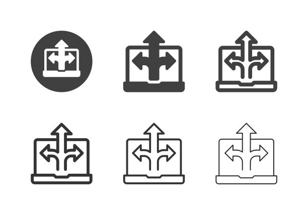 数字解决方案图标-多系列图片下载