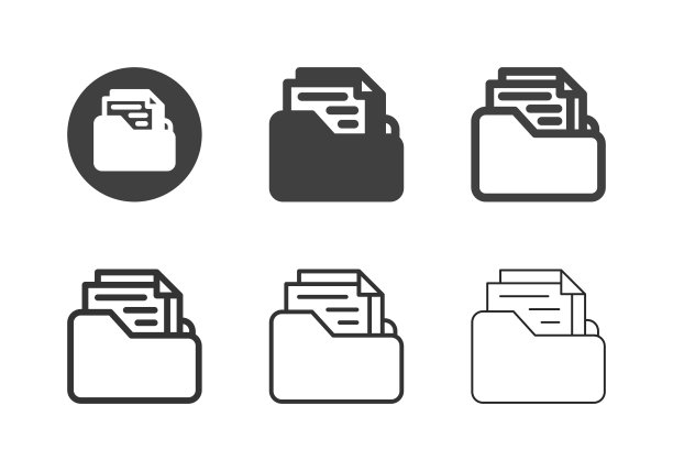 文档文件夹图标-多系列图片下载