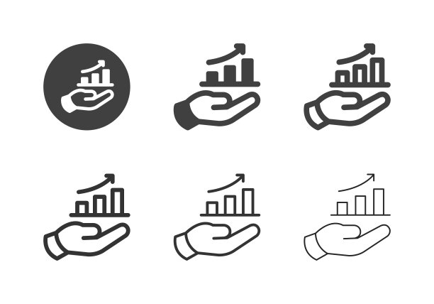 手持条形图图标-多系列图片下载