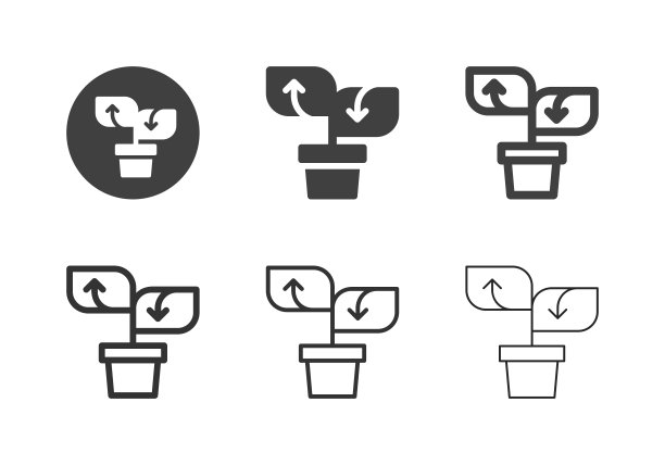 幼苗生长图标-多系列图片下载
