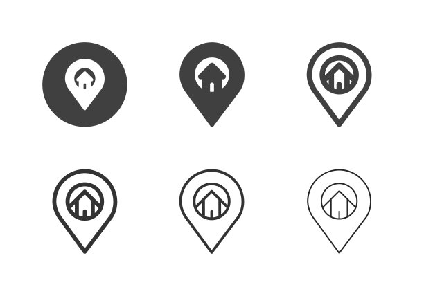 房子位置图标-多系列图片下载