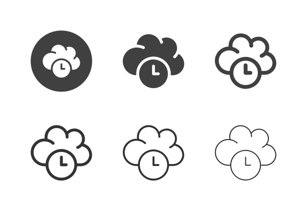 云计算计时图标-多系列图片下载