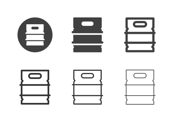 金属啤酒桶图标-多系列图片下载