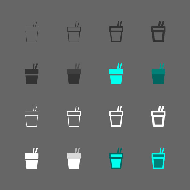 面条杯图标-多系列图片下载