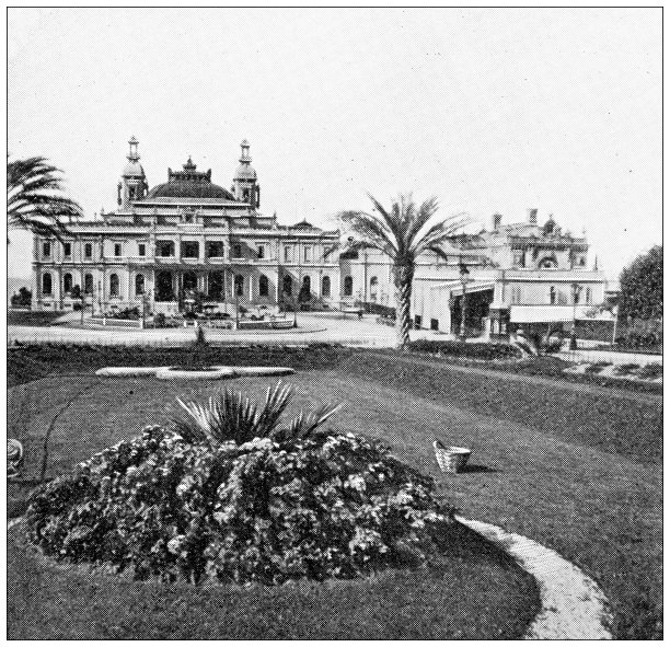 古色古香的旅行照片:里维埃拉、蔚蓝海岸、摩纳哥和蒙特卡洛赌场图片下载