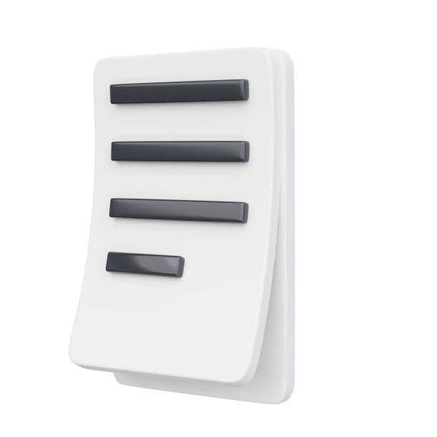 三维白纸文件办公室与笔画标志图标。管理高效的项目计划概念，作业和考试，工作解决方案绘制插图。隔离在白色背景与剪辑路径图片下载