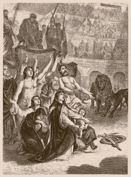 角斗士向皇帝致敬，恺撒大道，敬礼!(“万岁，皇帝，那些即将死去的人向您致敬”)图片下载