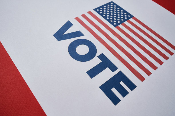 投票!美国国旗。美国总统大选。11月的投票日。美国大选。的美国元素。海报或横幅图片下载