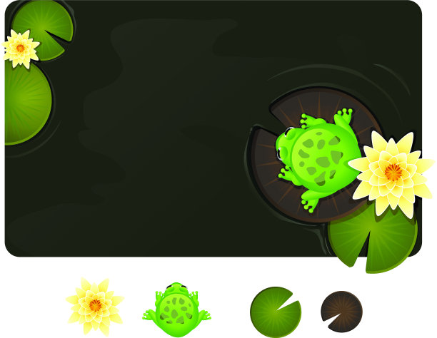 睡莲上的青蛙图片下载