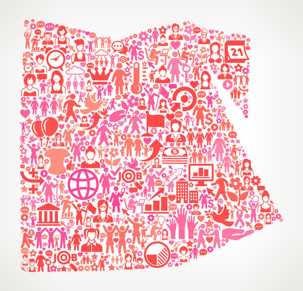 埃及妇女权利矢量图标模式图片下载