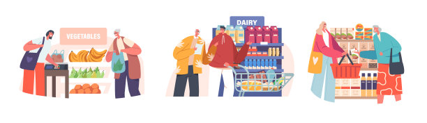 让年轻人帮助老年人在杂货店购物。岁退休人员的支持。岁的志愿者帮助图片下载