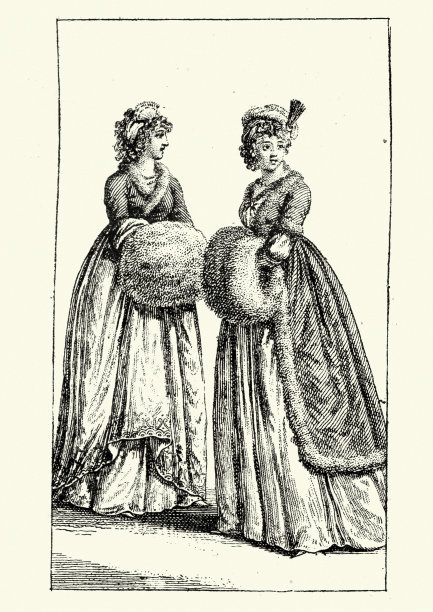 19世纪早期法国的男女时尚图片下载
