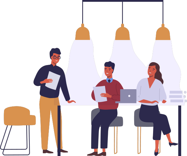 商务人士会面平坦图片下载