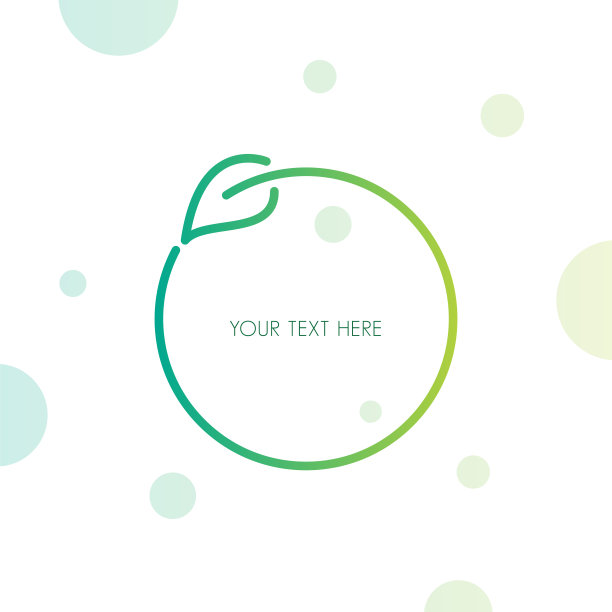圆形笔刷描边背景。抽象概念色彩垃圾图形。标签贴纸。为你的文字图章股票说明。采购产品圆形，环境保护，叶子，有机，农业，农场，标志，绿色图片下载
