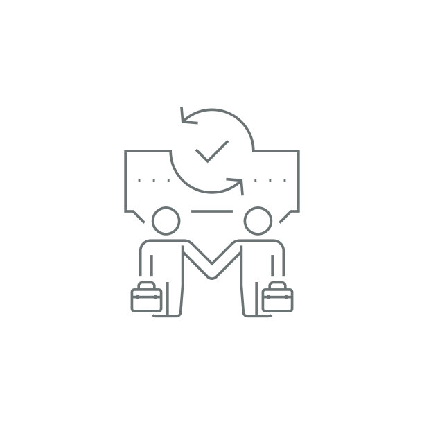 分享图标，两位商人交谈图标图片下载