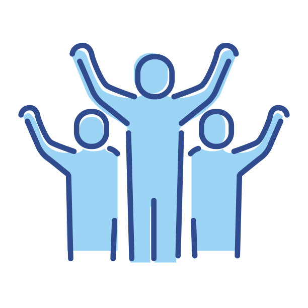 业务团队建设成功的细线风格图标-可编辑的笔画图片下载