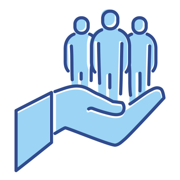 业务团队建设推广细线风格图标-可编辑的笔画图片下载