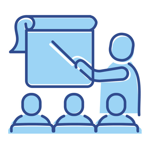 业务团队建设教育和培训室细线风格图标-可编辑的笔画图片下载