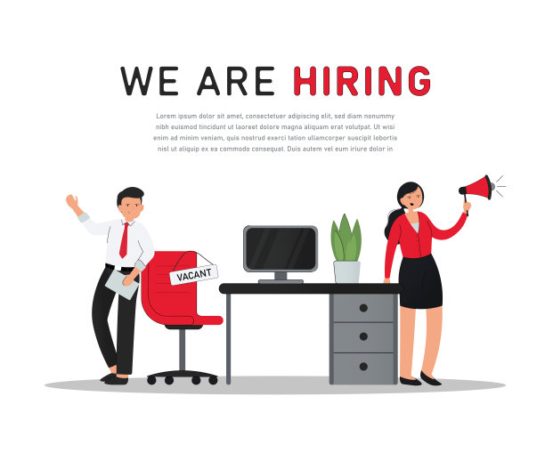 人力资源概念矢量图。现代平面设计的登陆页，展示和海报等。图片下载