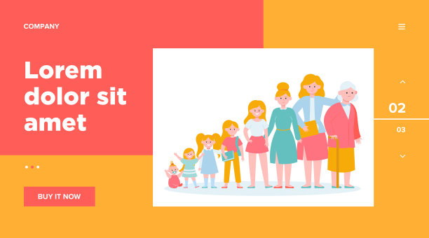 不同年龄的微笑女人图片下载