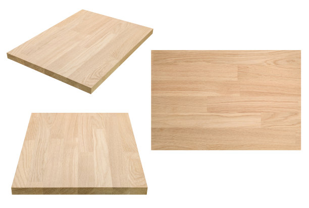 由橡木制成的木板碎片，一组三张照片图片下载