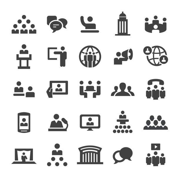 会议图标-智能系列图片下载