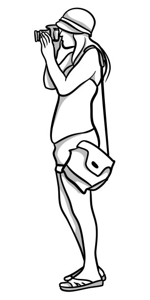 拿着望远镜的人图片下载