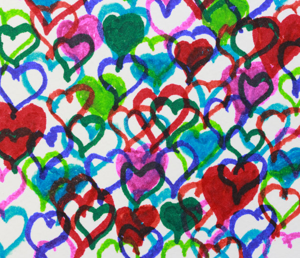 多色心图片下载