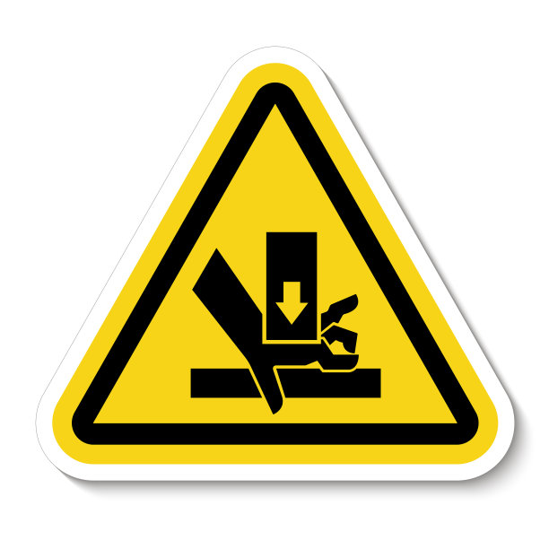 手压力从上面的符号标志隔离图片下载