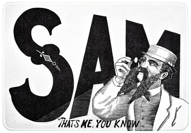 山姆修士，那是我，你知道，长胡子戴单片眼镜的男人图片下载