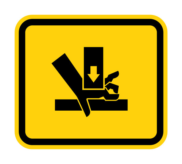 手压力从上面的符号标志隔离图片下载