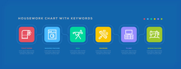 带关键词的家务图表图片下载