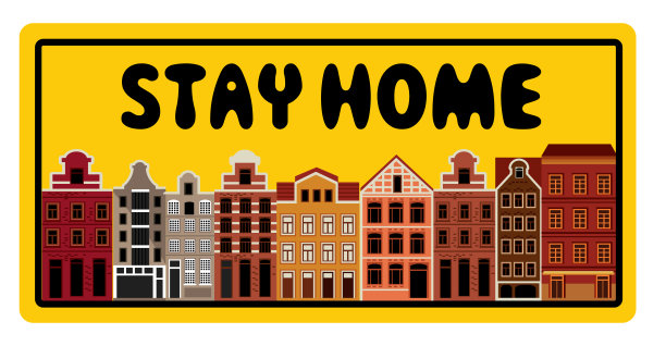 Stay home Sign和荷兰图片下载