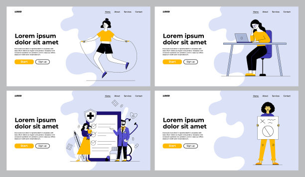 不同动作组的女性图片下载