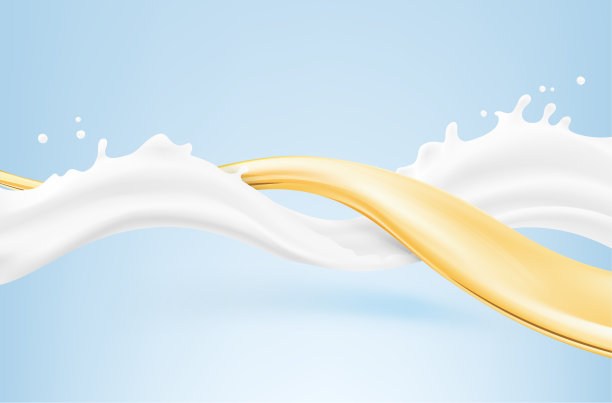 蓝色的背景上有两个漩涡状的波浪。矢量插图。图片下载