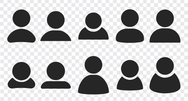 简单的人头图标设置图片下载