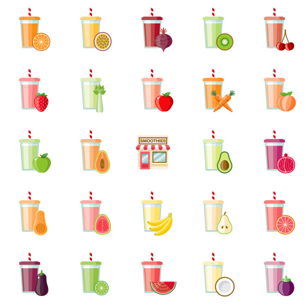 思慕雪商店图标集图片下载