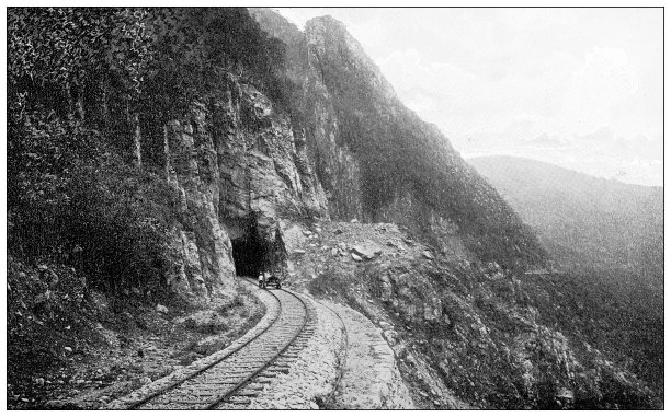 墨西哥的古董旅行照片:坦皮科的铁路图片下载