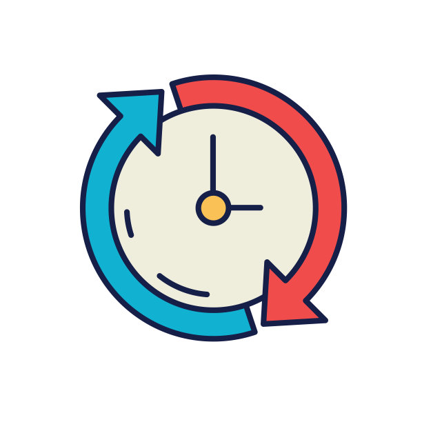 时钟箭头-细线时间图标图片下载