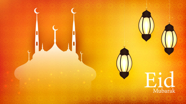 斋月与灯笼设计的背景图片下载