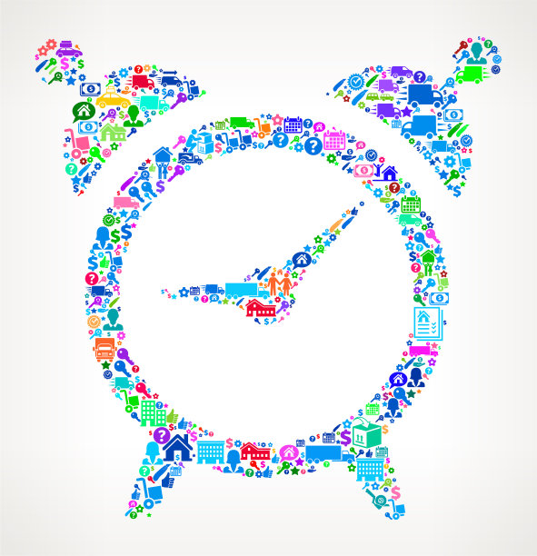 闹钟移动和搬迁图标模式图片下载